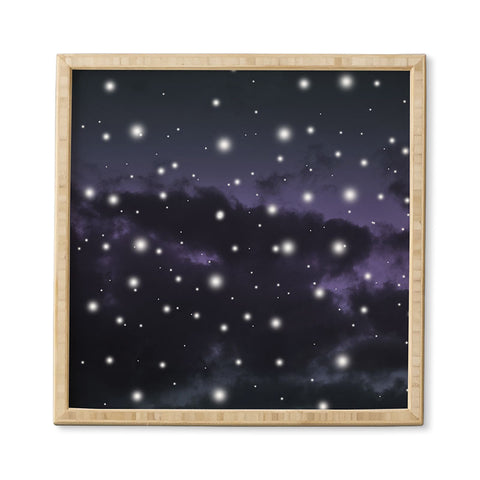 Anita's & Bella's Artwork Purple Midnight Blue Cosmos 1 Framed Wall Art