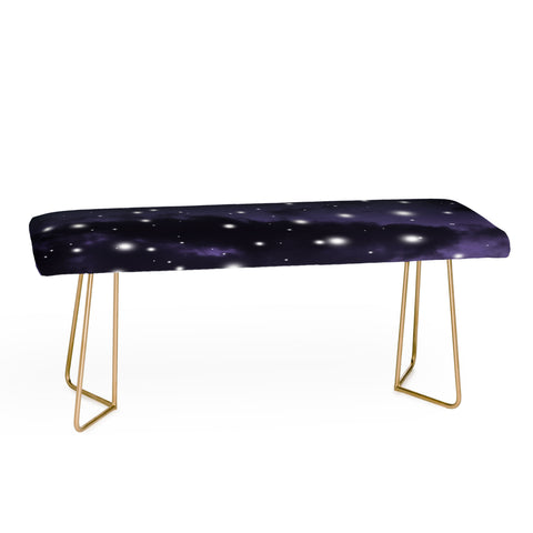 Anita's & Bella's Artwork Purple Midnight Blue Cosmos 1 Bench