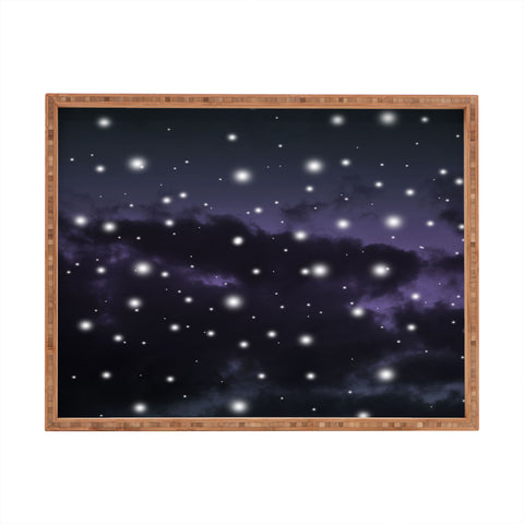 Anita's & Bella's Artwork Purple Midnight Blue Cosmos 1 Rectangular Tray