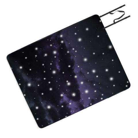Anita's & Bella's Artwork Purple Midnight Blue Cosmos 1 Picnic Blanket