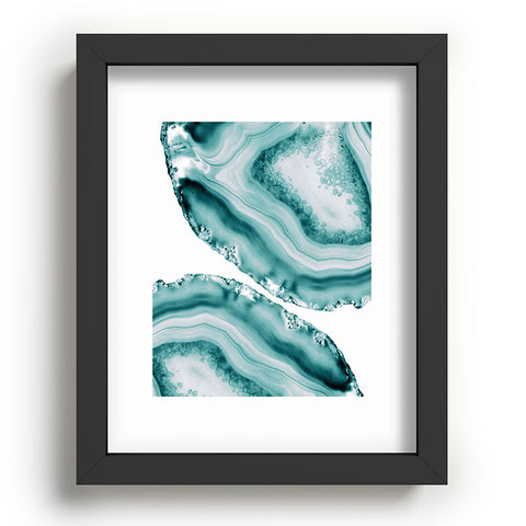 Anita's & Bella's Artwork Soft Turquoise Agate 1 Recessed Framing Rectangle