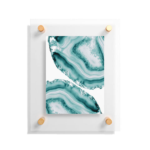 Anita's & Bella's Artwork Soft Turquoise Agate 1 Floating Acrylic Print