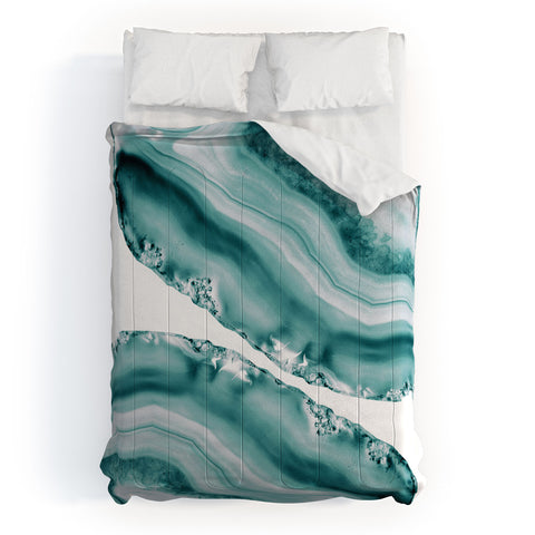 Anita's & Bella's Artwork Soft Turquoise Agate 1 Comforter