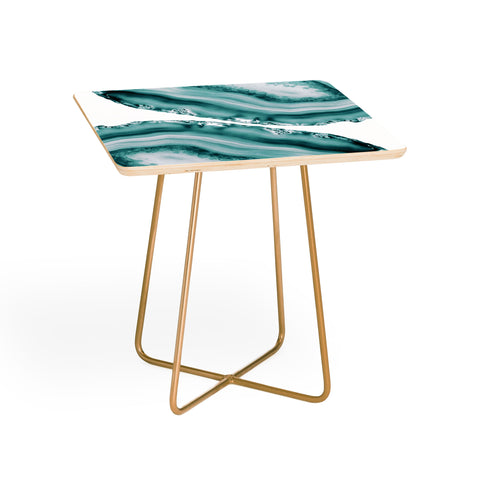 Anita's & Bella's Artwork Soft Turquoise Agate 1 Side Table