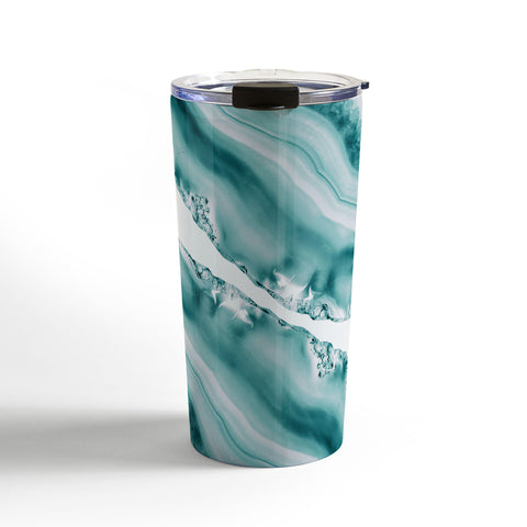Anita's & Bella's Artwork Soft Turquoise Agate 1 Travel Mug