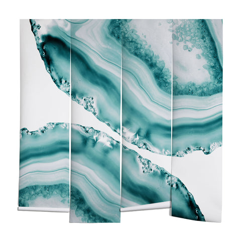 Anita's & Bella's Artwork Soft Turquoise Agate 1 Wall Mural