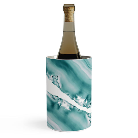 Anita's & Bella's Artwork Soft Turquoise Agate 1 Wine Chiller
