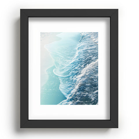 Anita's & Bella's Artwork Soft Turquoise Ocean Dream Waves Recessed Framing Rectangle