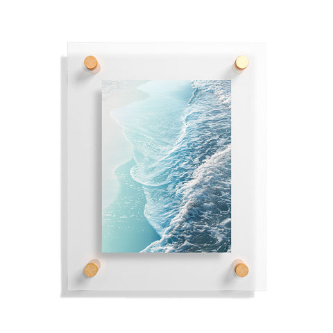 Anita's & Bella's Artwork Soft Turquoise Ocean Dream Waves Floating Acrylic Print