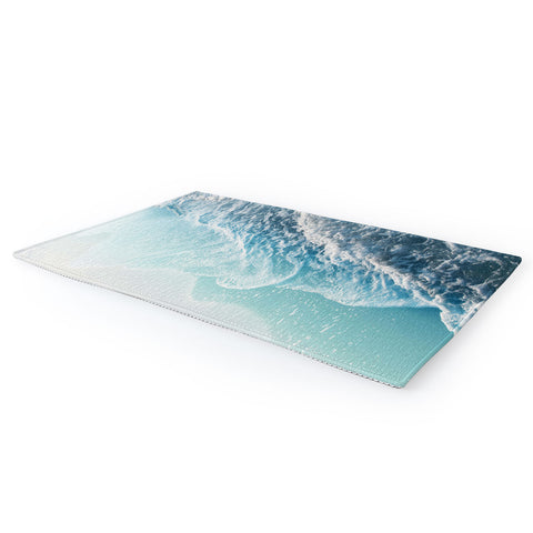 Anita's & Bella's Artwork Soft Turquoise Ocean Dream Waves Area Rug