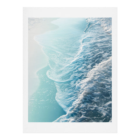 Anita's & Bella's Artwork Soft Turquoise Ocean Dream Waves Art Print