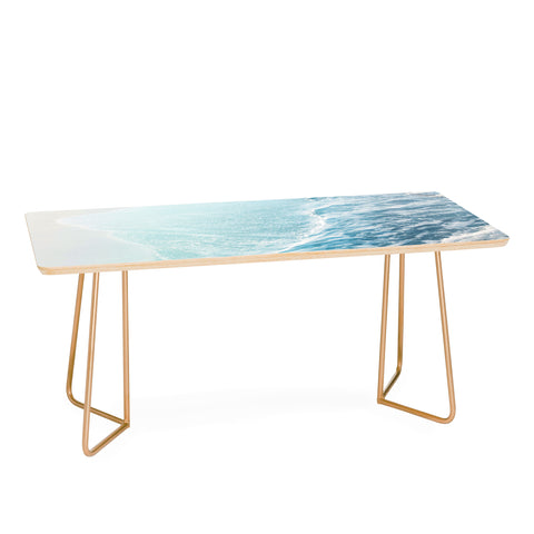 Anita's & Bella's Artwork Soft Turquoise Ocean Dream Waves Coffee Table