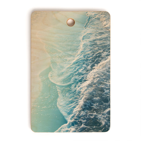 Anita's & Bella's Artwork Soft Turquoise Ocean Dream Waves Cutting Board Rectangle