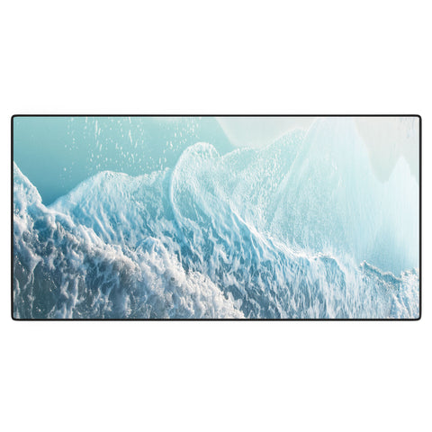 Anita's & Bella's Artwork Soft Turquoise Ocean Dream Waves Desk Mat