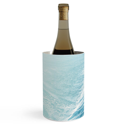 Anita's & Bella's Artwork Soft Turquoise Ocean Dream Waves Wine Chiller