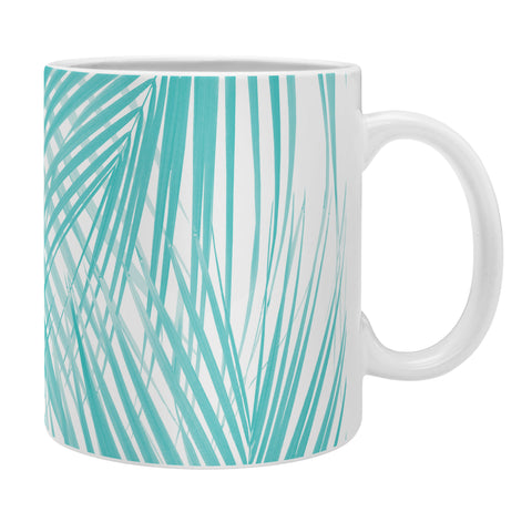 Anita's & Bella's Artwork Soft Turquoise Palm Leaves Dream Coffee Mug