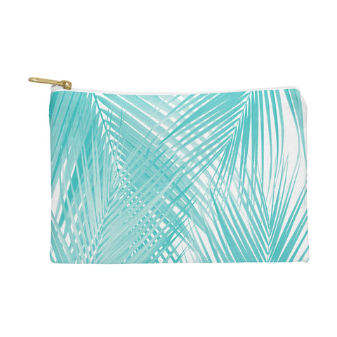 Anita's & Bella's Artwork Soft Turquoise Palm Leaves Dream Pouch