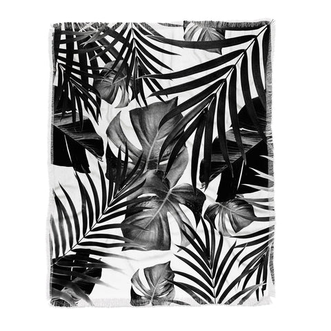 Anita's & Bella's Artwork Tropical Jungle Leaves 10 Throw Blanket