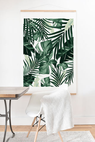 Anita's & Bella's Artwork Tropical Jungle Leaves 4 Art Print And Hanger