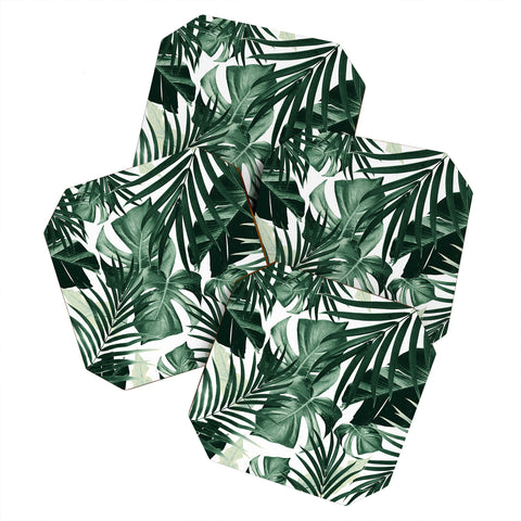 Anita's & Bella's Artwork Tropical Jungle Leaves 4 Coaster Set