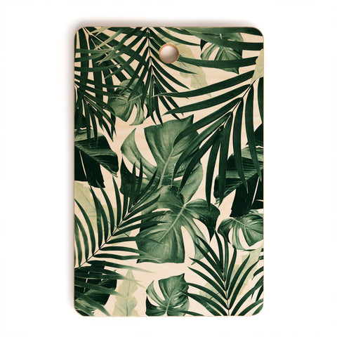 Anita's & Bella's Artwork Tropical Jungle Leaves 4 Cutting Board Rectangle