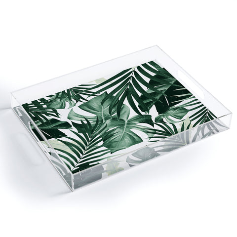 Anita's & Bella's Artwork Tropical Jungle Leaves 4 Acrylic Tray