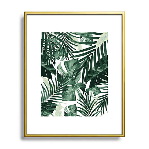 Anita's & Bella's Artwork Tropical Jungle Leaves 4 Metal Framed Art Print
