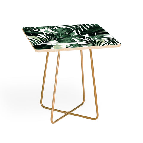 Anita's & Bella's Artwork Tropical Jungle Leaves 4 Side Table