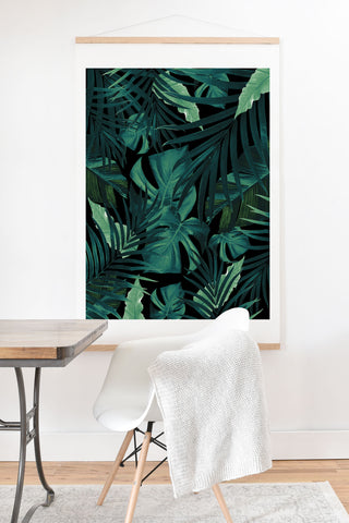 Anita's & Bella's Artwork Tropical Jungle Night 1 Art Print And Hanger