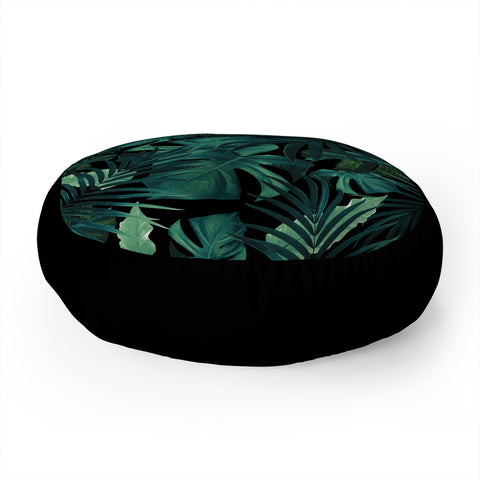 Anita's & Bella's Artwork Tropical Jungle Night 1 Floor Pillow Round