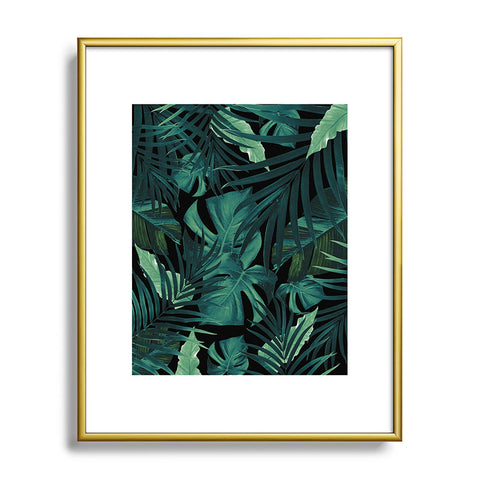 Anita's & Bella's Artwork Tropical Jungle Night 1 Metal Framed Art Print
