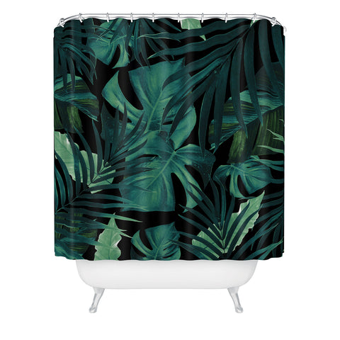 Anita's & Bella's Artwork Tropical Jungle Night 1 Shower Curtain