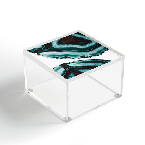 Anita's & Bella's Artwork Turquoise Brown Agate 1 Acrylic Box