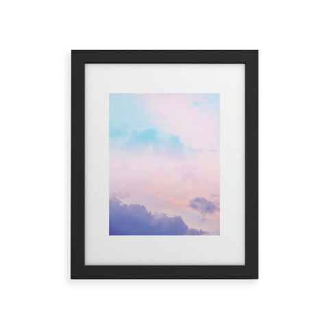 Anita's & Bella's Artwork Unicorn Pastel Clouds 5 Framed Art Print