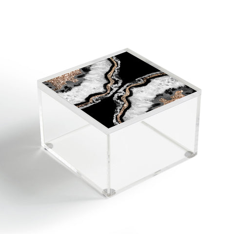 Anita's & Bella's Artwork Yin Yang Agate Glitter Glam 8 Acrylic Box