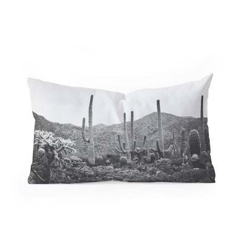 Ann Hudec A Gathering of Cacti Oblong Throw Pillow