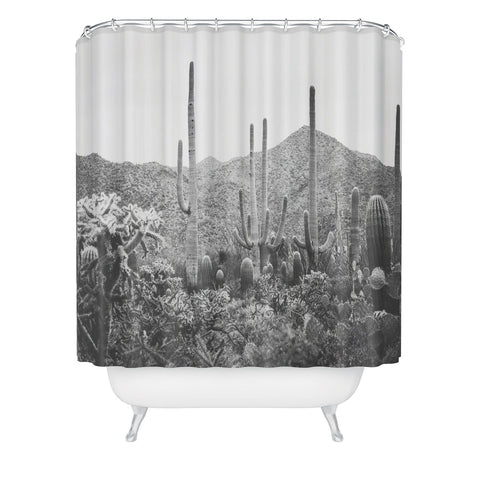 Ann Hudec A Gathering of Cacti Shower Curtain
