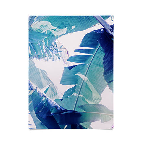 Ann Hudec Banana Leaf Blue Poster
