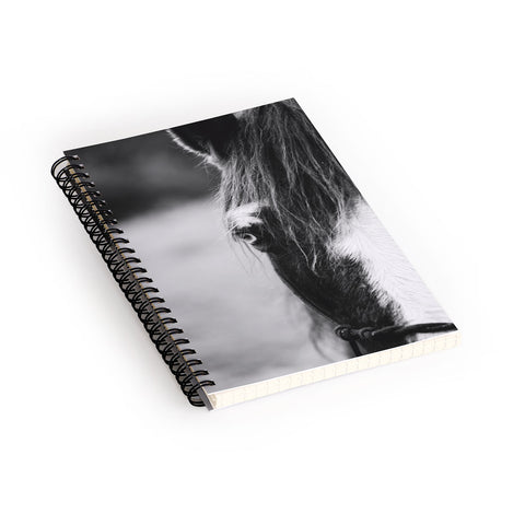 Ann Hudec Blue Eye horse photography Spiral Notebook