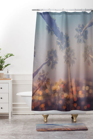 Ann Hudec Cali Nights Shower Curtain And Mat