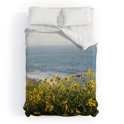 Ann Hudec Coastal Wildflowers Duvet Cover