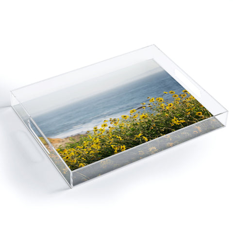 Ann Hudec Coastal Wildflowers Acrylic Tray