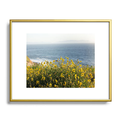 Ann Hudec Coastal Wildflowers Metal Framed Art Print