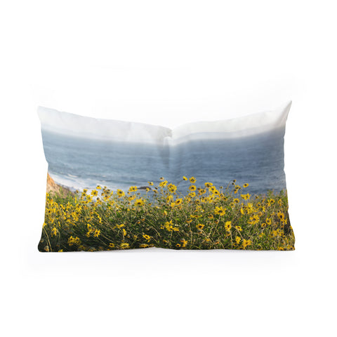 Ann Hudec Coastal Wildflowers Oblong Throw Pillow