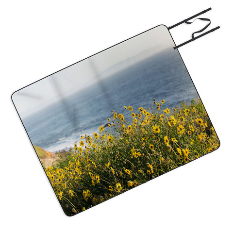 Ann Hudec Coastal Wildflowers Picnic Blanket