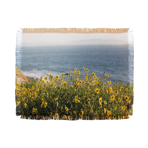 Ann Hudec Coastal Wildflowers Throw Blanket