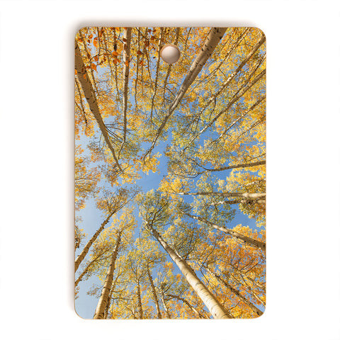 Ann Hudec Colorado Autumn Aspens Cutting Board Rectangle