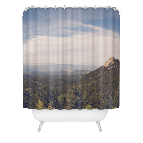 Ann Hudec Continental Divide Shower Curtain