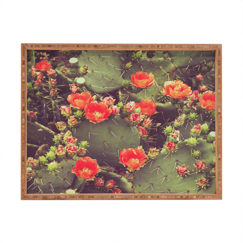 Ann Hudec Flamenco Desert Roses Rectangular Tray