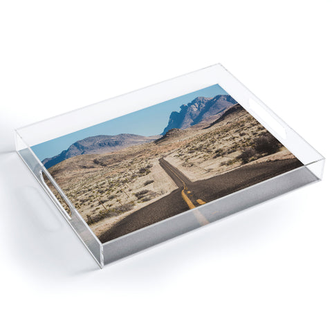 Ann Hudec High Desert Highway Acrylic Tray